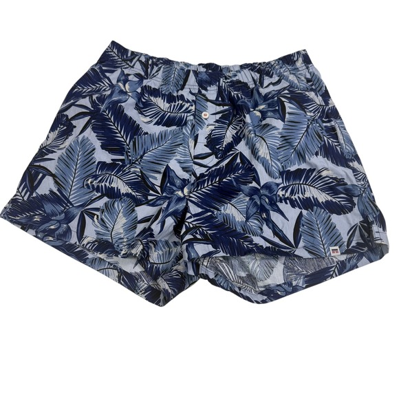 Undy Men's Tropical Leaf Print Boxer Shorts Elastic Waist Button‎ Fly Size M - Picture 2 of 8